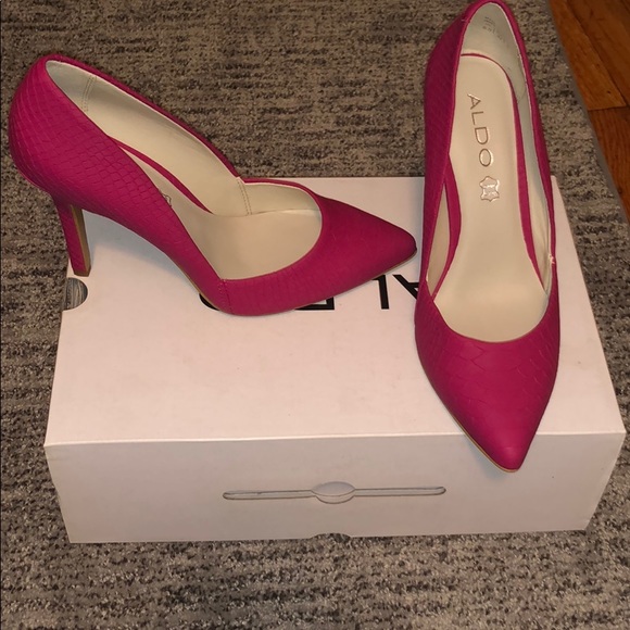 Aldo Shoes - Aldo fuchsia heels. Brand new in box. Never worn